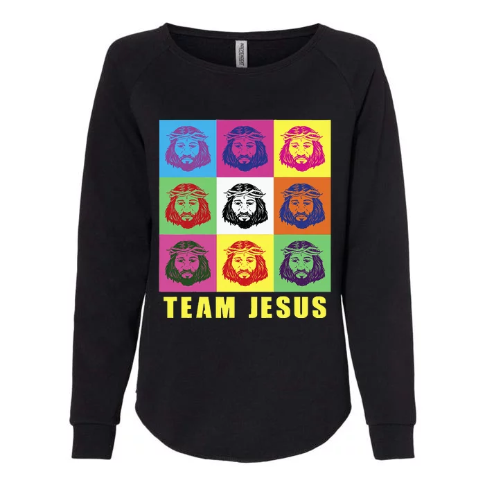 Team Jesus, Christian Team Jesus Faith, Bible Verse Costume Womens California Wash Sweatshirt