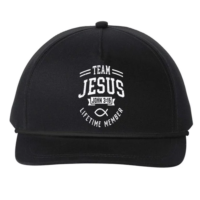 Team Jesus Christian Gifts Snapback Five-Panel Rope Hat