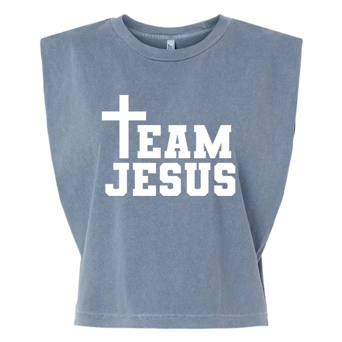 Team Jesus Christian Design Garment-Dyed Women's Muscle Tee