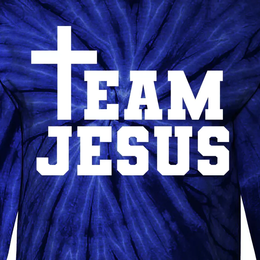 Team Jesus Christian Design Tie-Dye Long Sleeve Shirt