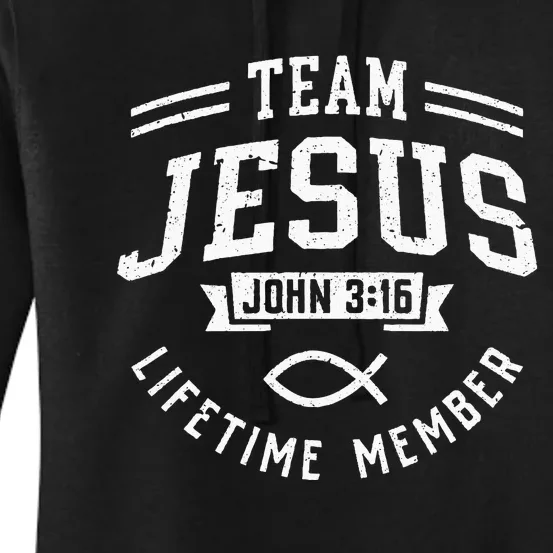 Team Jesus Christian Faith Religious Women's Pullover Hoodie