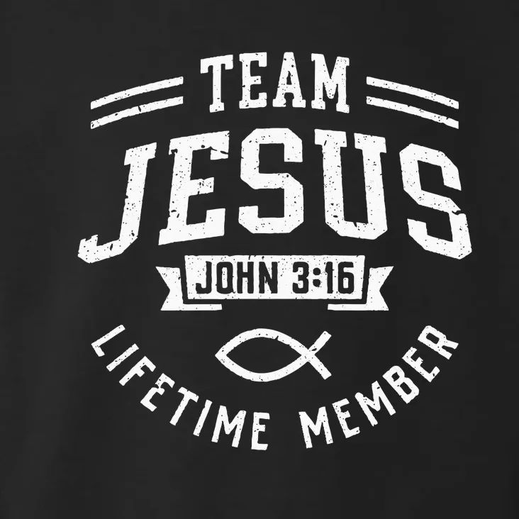 Team Jesus Christian Faith Religious Toddler Hoodie