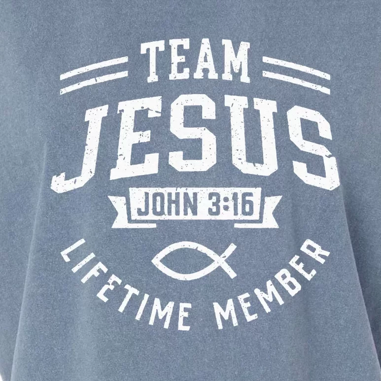 Team Jesus Christian Faith Religious Garment-Dyed Women's Muscle Tee