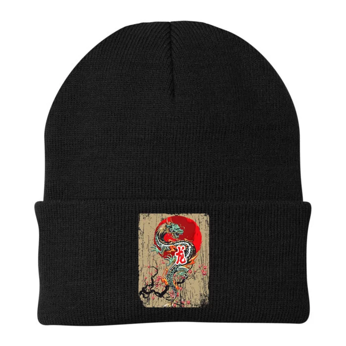 Traditional Japanese Dragon Art Japan Knit Cap Winter Beanie