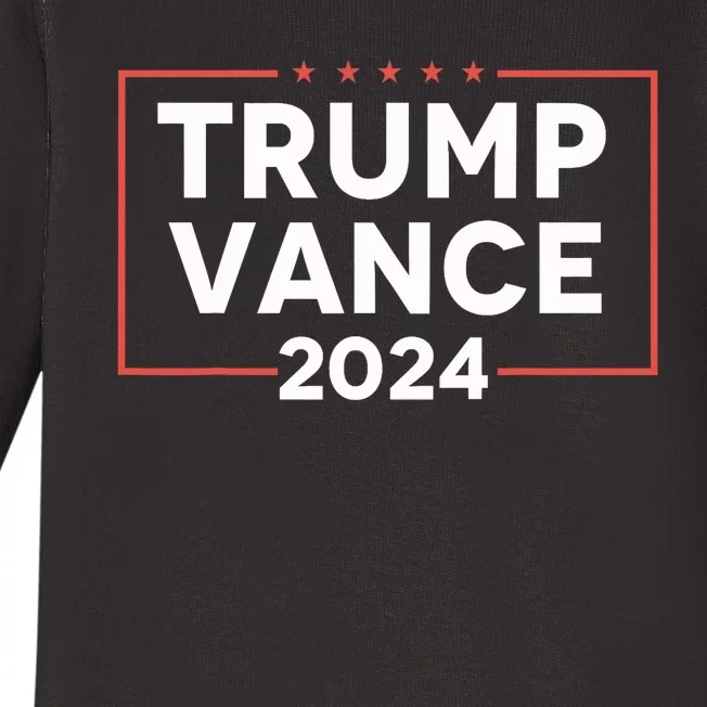 Trump J D Vance 2024 Baby Long Sleeve Bodysuit