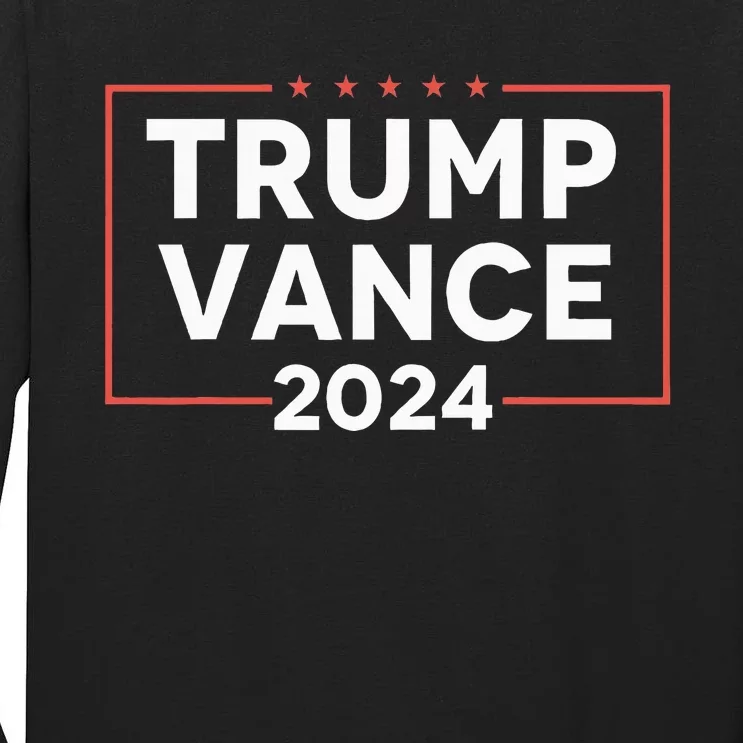 Trump J D Vance 2024 Tall Long Sleeve T-Shirt