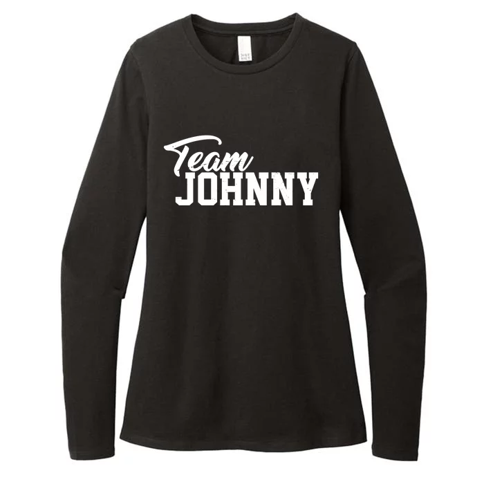 Team Johnny Depp Womens CVC Long Sleeve Shirt