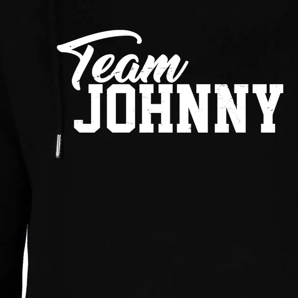 Team Johnny Depp Womens Funnel Neck Pullover Hood