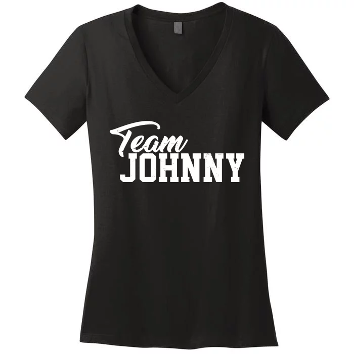 Team Johnny Depp Women's V-Neck T-Shirt