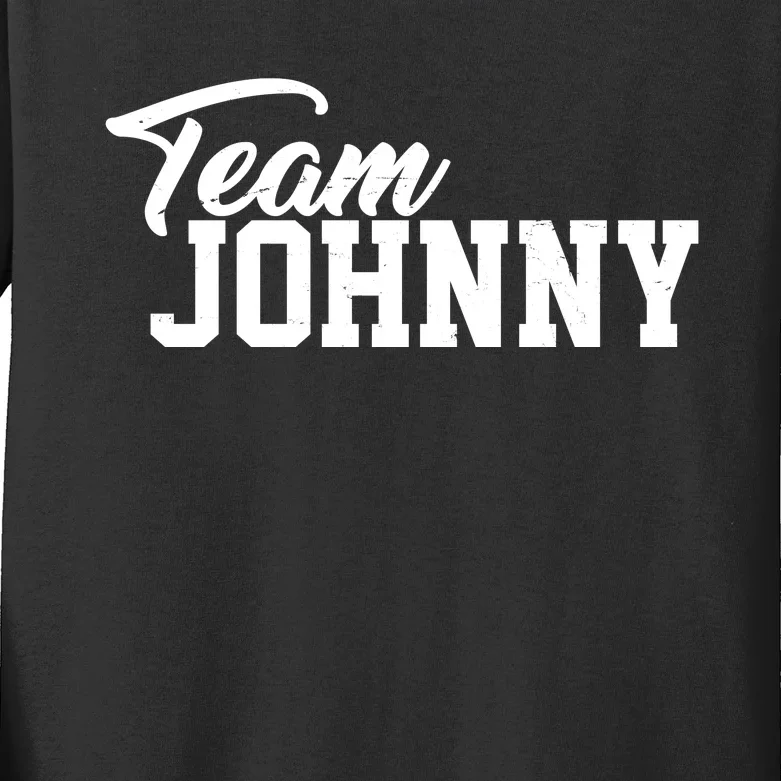 Team Johnny Depp Kids Long Sleeve Shirt