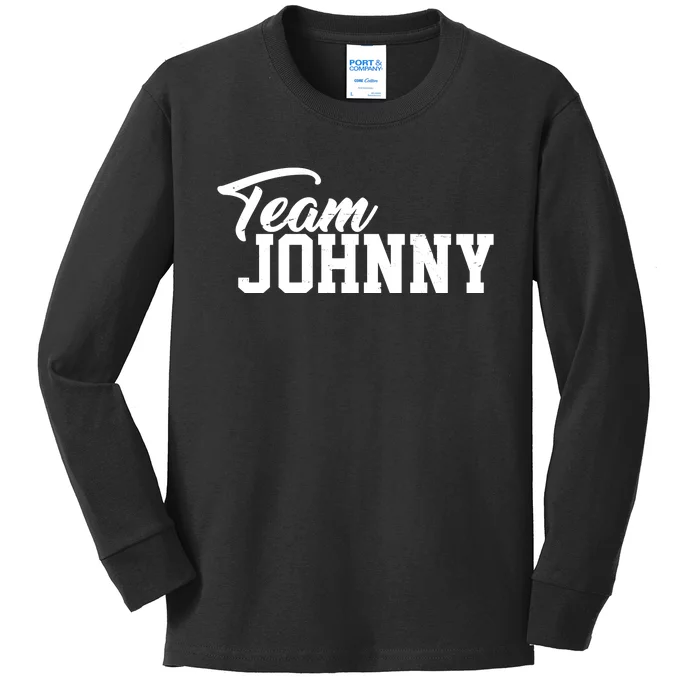 Team Johnny Depp Kids Long Sleeve Shirt