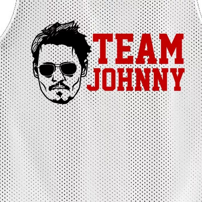 Team Johnny Depp Mesh Reversible Basketball Jersey Tank