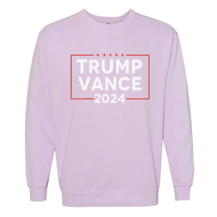 Trump J D Vance 2024 Vice President Election Vote Democrats Garment-Dyed Sweatshirt