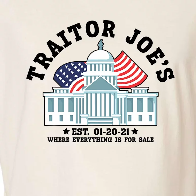 Traitor Joe's EST 01 20 21 Funny Anti Biden Tee Garment-Dyed Women's Muscle Tee