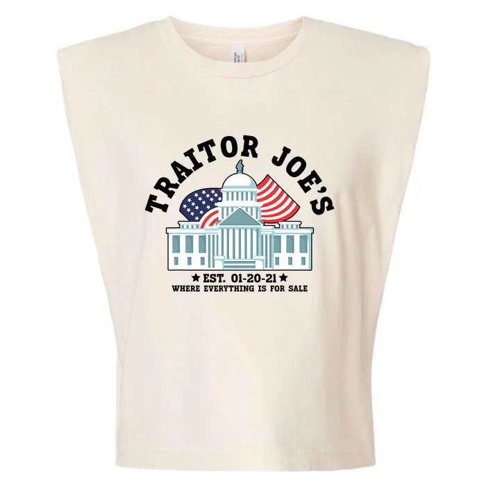 Traitor Joe's EST 01 20 21 Funny Anti Biden Tee Garment-Dyed Women's Muscle Tee