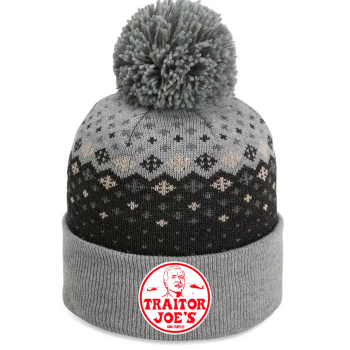 Traitor Joe's Funny The Baniff Cuffed Pom Beanie