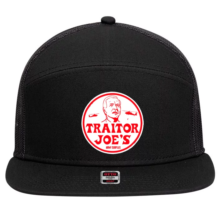 Traitor Joe's Funny 7 Panel Mesh Trucker Snapback Hat