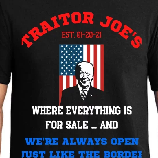 Traitor Joes Funny Anti Biden Pajama Set