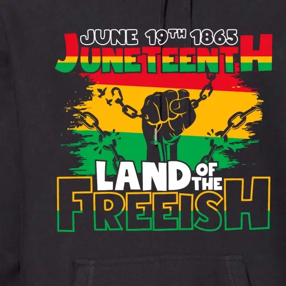 Trendy Juneteenth Freedom Graphic Premium Hoodie