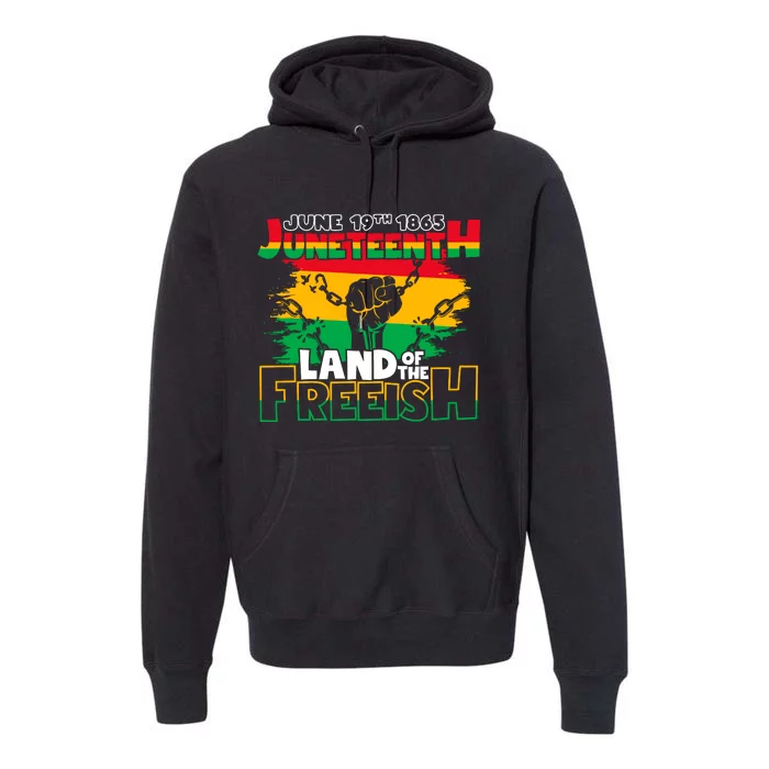 Trendy Juneteenth Freedom Graphic Premium Hoodie