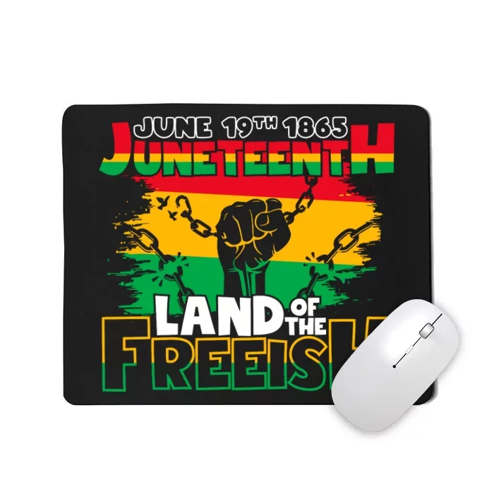 Trendy Juneteenth Freedom Graphic Mousepad