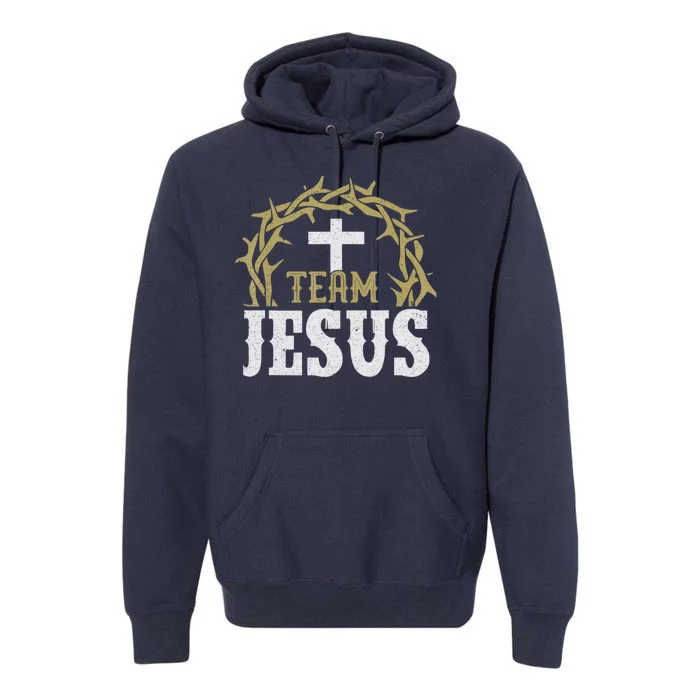 Team Jesus For Christian And True Believer Premium Hoodie