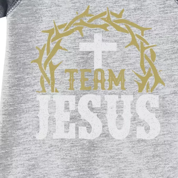 Team Jesus For Christian And True Believer Infant Baby Jersey Bodysuit