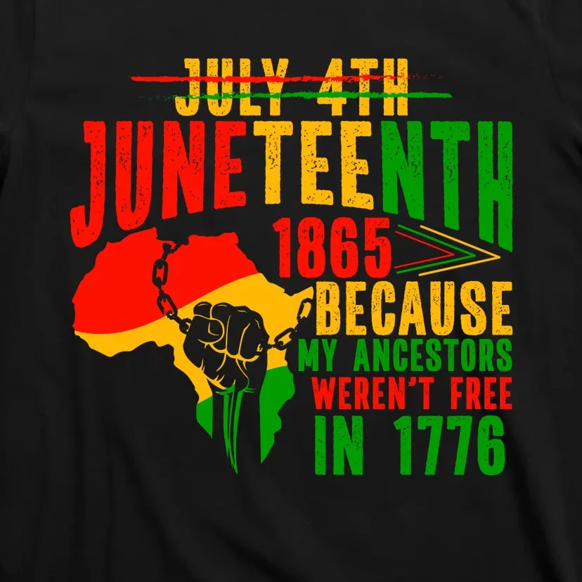 Trendy Juneteenth Freedom Celebration Graphic T-Shirt