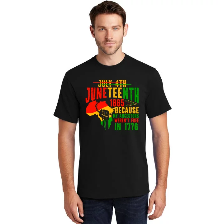 Trendy Juneteenth Freedom Celebration Graphic Tall T-Shirt