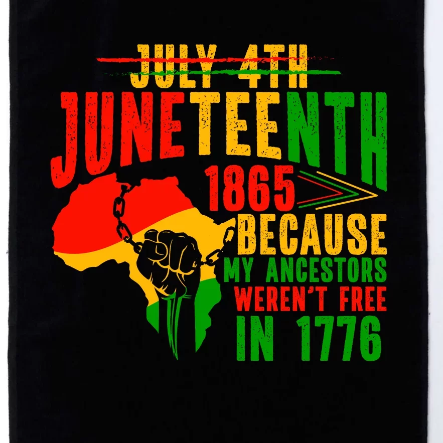 Trendy Juneteenth Freedom Celebration Graphic Platinum Collection Golf Towel