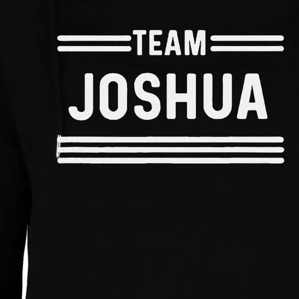 Team Joshua Family Name Womens Funnel Neck Pullover Hood