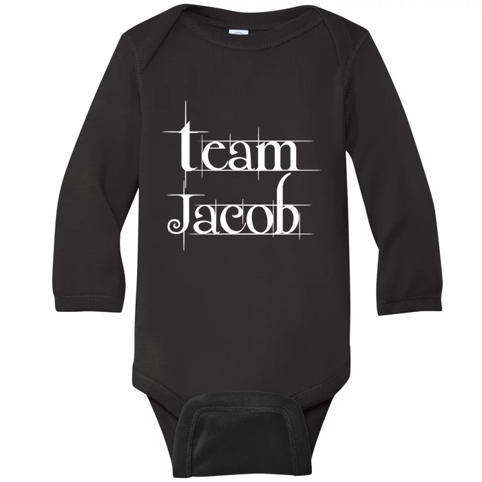 Team Jacob Forks Washington La Push Baby Baby Long Sleeve Bodysuit