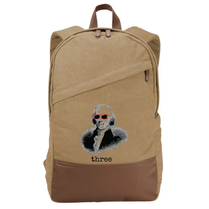 Thomas Jefferson Founding Father Cotton Canvas Backpack