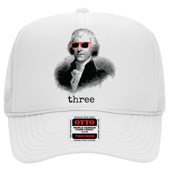 Thomas Jefferson Founding Father High Crown Mesh Trucker Hat