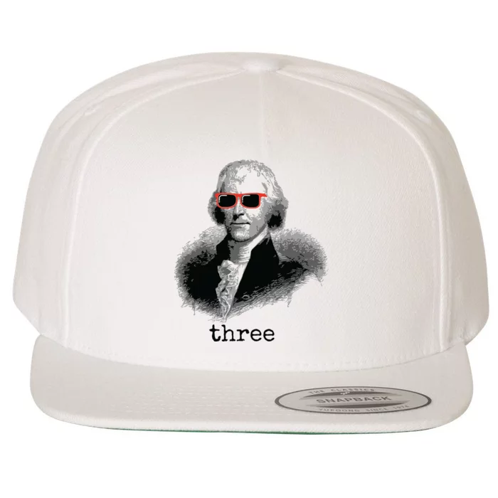 Thomas Jefferson Founding Father Wool Snapback Cap