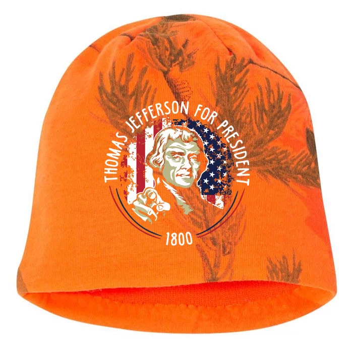 Thomas Jefferson For President Funny Quote Patriotic Gift Kati - Camo Knit Beanie