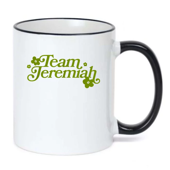 Team Jeremiah Floral Black Color Changing Mug