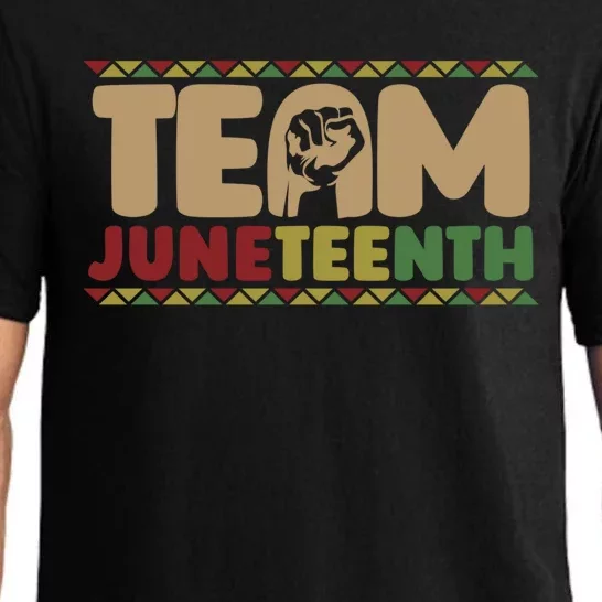 Team Juneteenth Great Gift June 1865 African American Black History Meaningful G Pajama Set