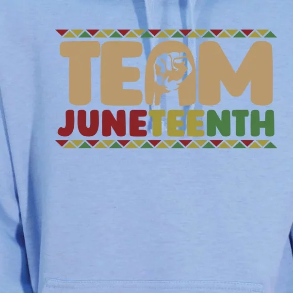 Team Juneteenth Great Gift June 1865 African American Black History Meaningful G Unisex Surf Hoodie