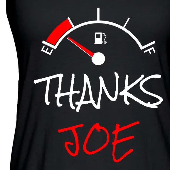 Thanks Joe Gas Tank On E Anti Biden Ladies Essential Flowy Tank