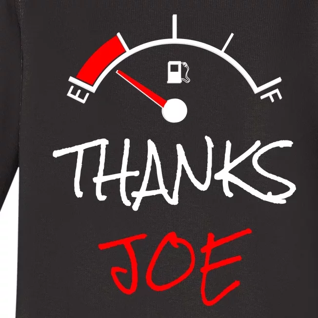 Thanks Joe Gas Tank On E Anti Biden Baby Long Sleeve Bodysuit