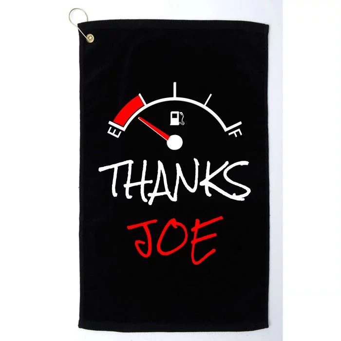 Thanks Joe Gas Tank On E Anti Biden Platinum Collection Golf Towel