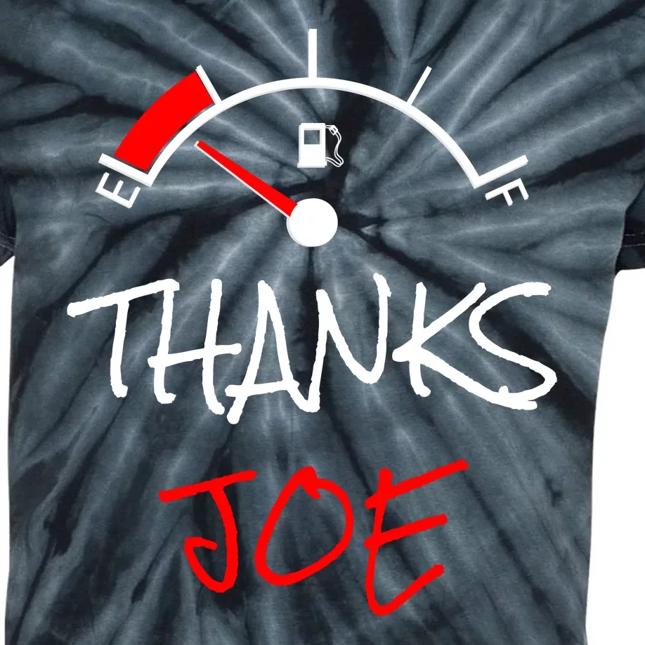 Thanks Joe Gas Tank On E Anti Biden Kids Tie-Dye T-Shirt