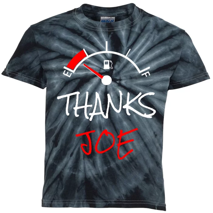 Thanks Joe Gas Tank On E Anti Biden Kids Tie-Dye T-Shirt