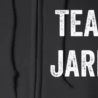 Team Jared Go Jared Supporter Cheer Fan Full Zip Hoodie