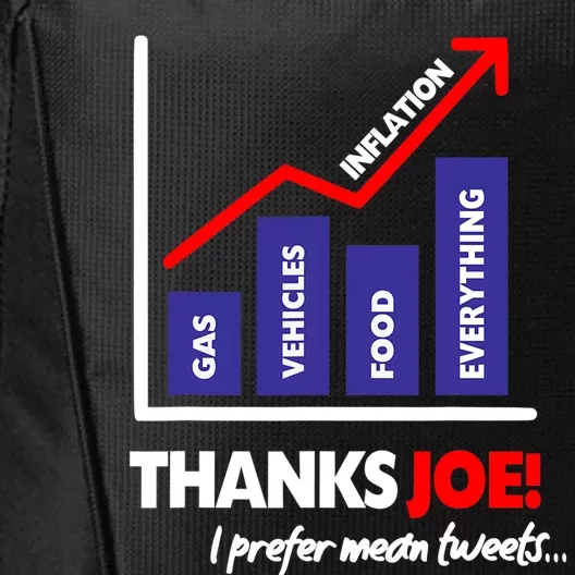 Thanks Joe High Inflation Funny Anti Biden Protest City Backpack