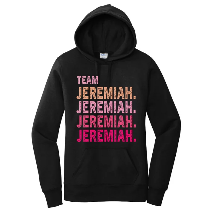 Team Jeremiah I Love Jeremiah I Heart Jeremiah Women's Pullover Hoodie