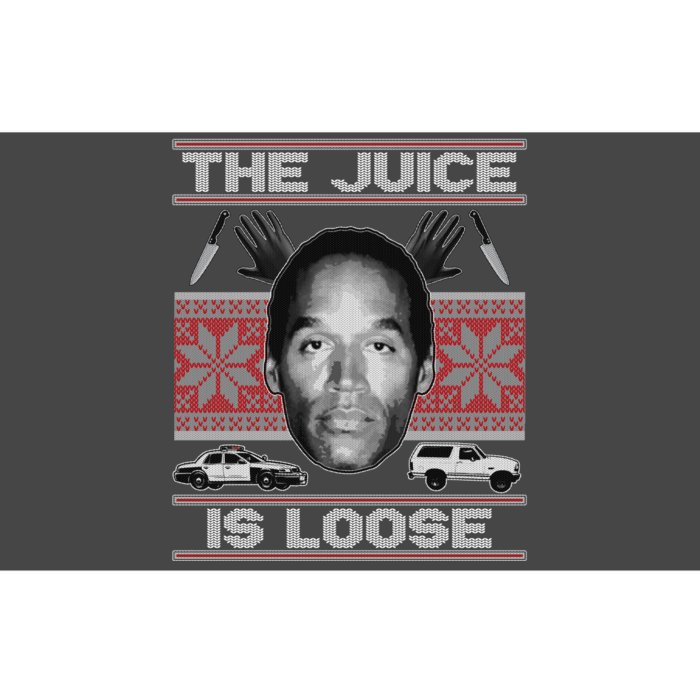 The Juice Is Loose OJ Ugly Christmas Sweater Bumper Sticker