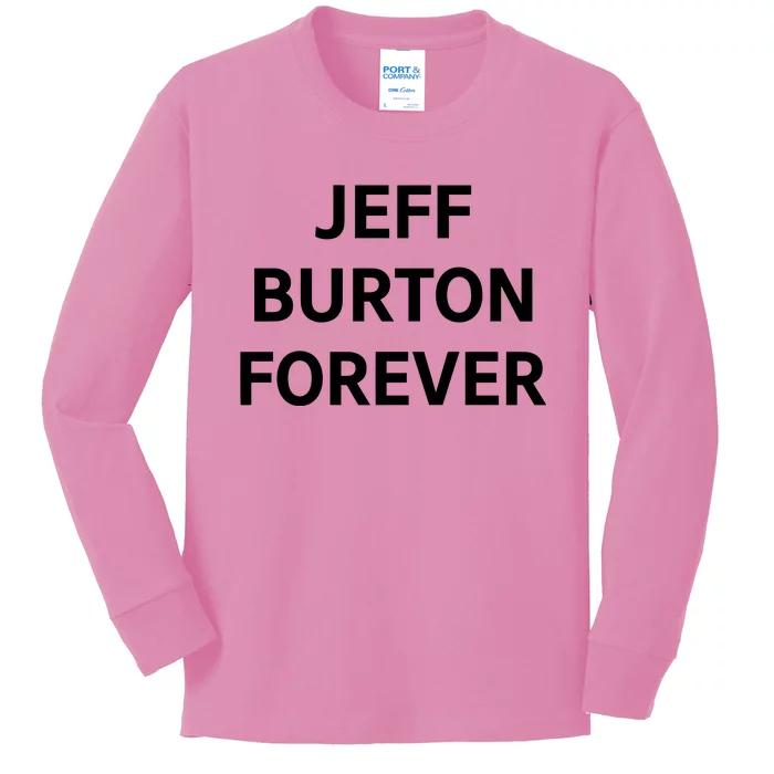 Team Jb Jeff Burton Forever Kids Long Sleeve Shirt