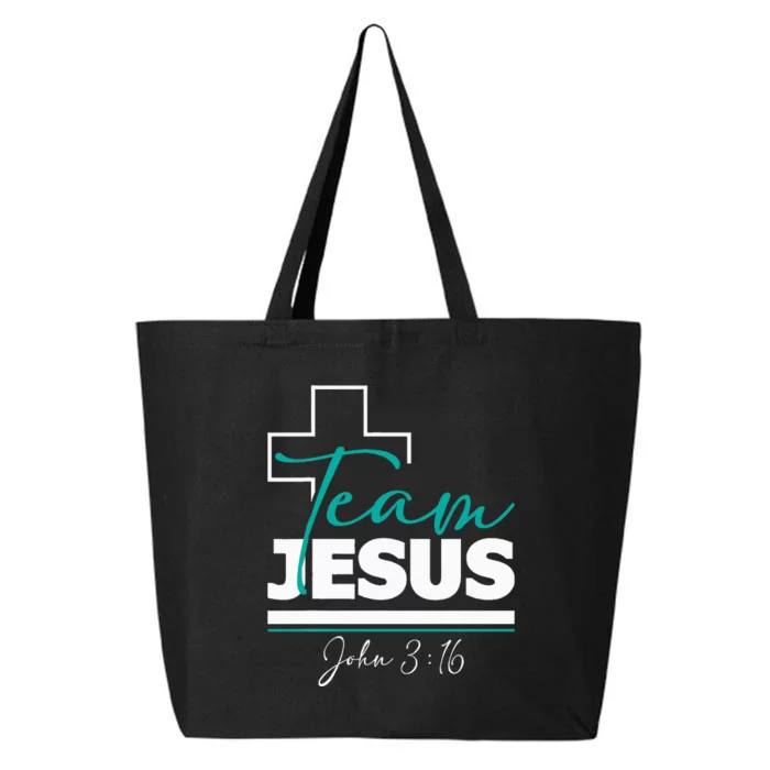 Team Jesus John 316 Christian Religious Bible Church 25L Jumbo Tote